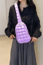 Load image into Gallery viewer, Quilted Nylon Crossbody  Bag
