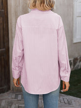 Load image into Gallery viewer, Striped Button Up Long Sleeve Shirt
