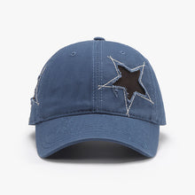 Load image into Gallery viewer, Adjustable Star Raw Hem Cap
