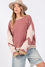 Load image into Gallery viewer, SAGE + FIG French Terry Star Applique Patch Sweatshirt
