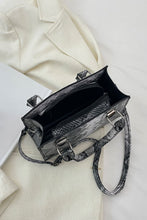 Load image into Gallery viewer, Snakeskin Print PU Leather Handbag
