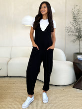 Load image into Gallery viewer, Culture Code Full Size Plunge Sleeveless Jumpsuit with Pockets
