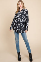 Load image into Gallery viewer, BOMBOM Animal Print Button Up Knit Shacket
