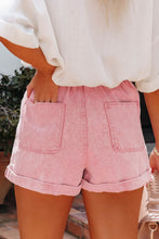 Load image into Gallery viewer, Paperbag Waist Denim Shorts
