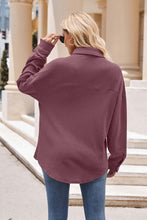 Load image into Gallery viewer, Mandy Collared Neck Dropped Shoulder Shirt
