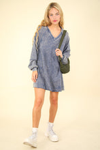 Load image into Gallery viewer, VERY J Mineral Washed Oversized A-Line Mini Dress
