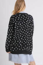 Load image into Gallery viewer, Umgee Polka Dot Open Front Drop Shoulder Cardigan

