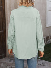 Load image into Gallery viewer, Striped Button Up Long Sleeve Shirt
