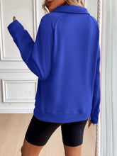 Load image into Gallery viewer, Ivy Lane Half Zip Raglan Sleeve Sweatshirt
