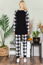 Load image into Gallery viewer, Celeste Plaid Long Sleeve T-Shirt with Pockets
