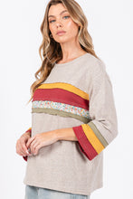 Load image into Gallery viewer, SAGE + FIG French Terry Color Block T-Shirt
