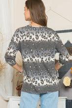 Load image into Gallery viewer, Celeste Full Size Leopard Long Sleeve T-Shirt with Braided Strap
