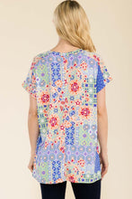 Load image into Gallery viewer, Celeste Full Size Round Neck Short Sleeve Floral T-Shirt
