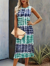 Load image into Gallery viewer, Slit Round Neck Tank Dress
