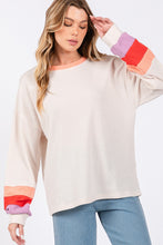 Load image into Gallery viewer, SAGE + FIG Color Block Waffle Knit T-Shirt
