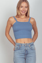 Load image into Gallery viewer, VERY J Cable Knit Seamless Cropped Cami
