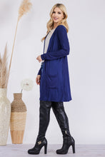 Load image into Gallery viewer, Celeste Full Size Open Front Cardigan with Pockets
