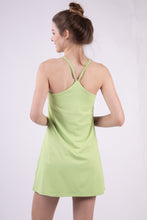 Load image into Gallery viewer, VERY J Sleeveless Active Tennis Dress with Unitard Liner
