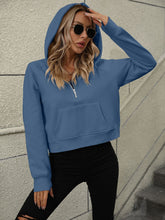 Load image into Gallery viewer, Mandy Half Zip Long Sleeve Sweatshirt
