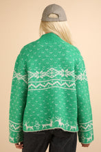 Load image into Gallery viewer, VERY J Christmas Element Mock Neck Long Sleeve Sweater
