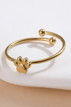 Load image into Gallery viewer, Bear Track Stainless Steel Open Ring
