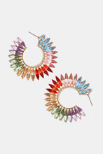 Load image into Gallery viewer, Zinc Alloy Acrylic C-Hoop Earrings
