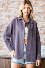 Load image into Gallery viewer, First Love Washed Corduroy Button Down Long Sleeve Shirt
