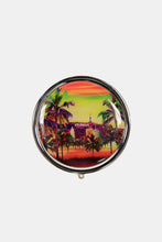 Load image into Gallery viewer, Nicole Lee USA Print Metallic Circular Large Pill Case
