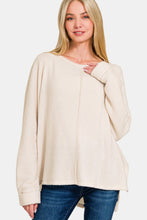 Load image into Gallery viewer, Zenana High-Low Side Slit Round Neck T-Shirt
