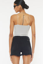 Load image into Gallery viewer, Kancan High Rise Raw Hem Denim Shorts
