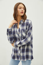 Load image into Gallery viewer, Be Cool Plaid Flannel Button Down Shirt with Chest Pocket

