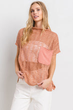 Load image into Gallery viewer, Ces Femme See Through Crochet Mock Neck Cover Up

