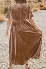 Load image into Gallery viewer, Lace Detail V-Neck Short Sleeve Dress
