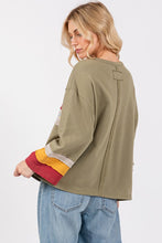 Load image into Gallery viewer, SAGE + FIG French Terry Color Block T-Shirt
