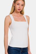 Load image into Gallery viewer, Zenana Square Neck Cropped Tank
