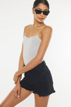Load image into Gallery viewer, Kancan High Rise Raw Hem Denim Shorts
