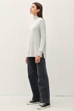 Load image into Gallery viewer, Be Cool Side Slit Mock Neck Long Sleeve Tunic Top
