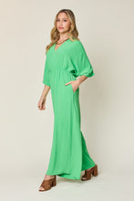 Load image into Gallery viewer, Double Take Full Size Half Sleeve Wide Leg Jumpsuit
