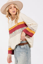 Load image into Gallery viewer, SAGE + FIG French Terry Color Block T-Shirt
