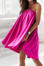 Load image into Gallery viewer, Ruched Backless Mini Cami Dress
