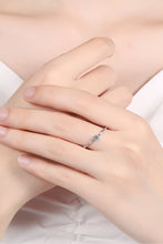 Load image into Gallery viewer, Moissanite 925 Sterling Silver Rhodium-Plated Ring
