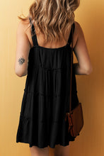 Load image into Gallery viewer, Round Neck Wide Strap Mini Dress
