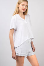 Load image into Gallery viewer, VERY J Washed Cotton Crinkle Gauze Top and Shorts Set
