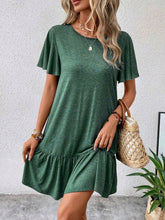 Load image into Gallery viewer, Round Neck Short Sleeve Tee Dress
