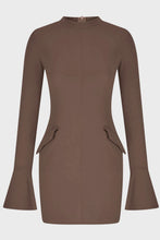 Load image into Gallery viewer, Mock Neck Long Sleeve Mini Dress
