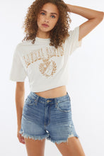 Load image into Gallery viewer, Kancan High Rise Frayed Hem Denim Shorts
