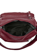 Load image into Gallery viewer, Multi-Pocket PU Leather Crossbody Bag
