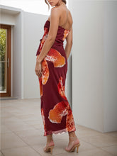 Load image into Gallery viewer, Printed Tube Sleeveless Maxi Dress
