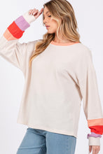 Load image into Gallery viewer, SAGE + FIG Color Block Waffle Knit T-Shirt
