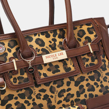Load image into Gallery viewer, Nicole Lee USA Leopard Large Tote Bag
